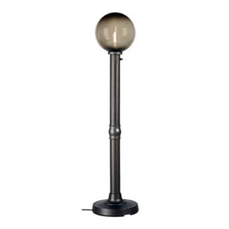 Brilliantbulb Moonlite 64 in. Floor Lamp 09717 with 3 in. bronze tube body and bronze globe BR2632162